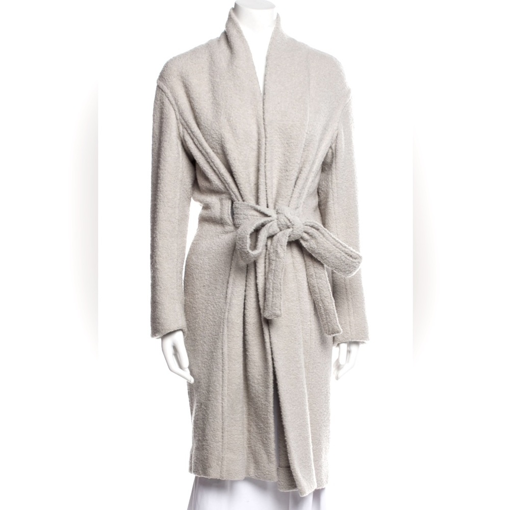 Vince Off White / Oatmeal Fleece Wool Coat - Sz Small
